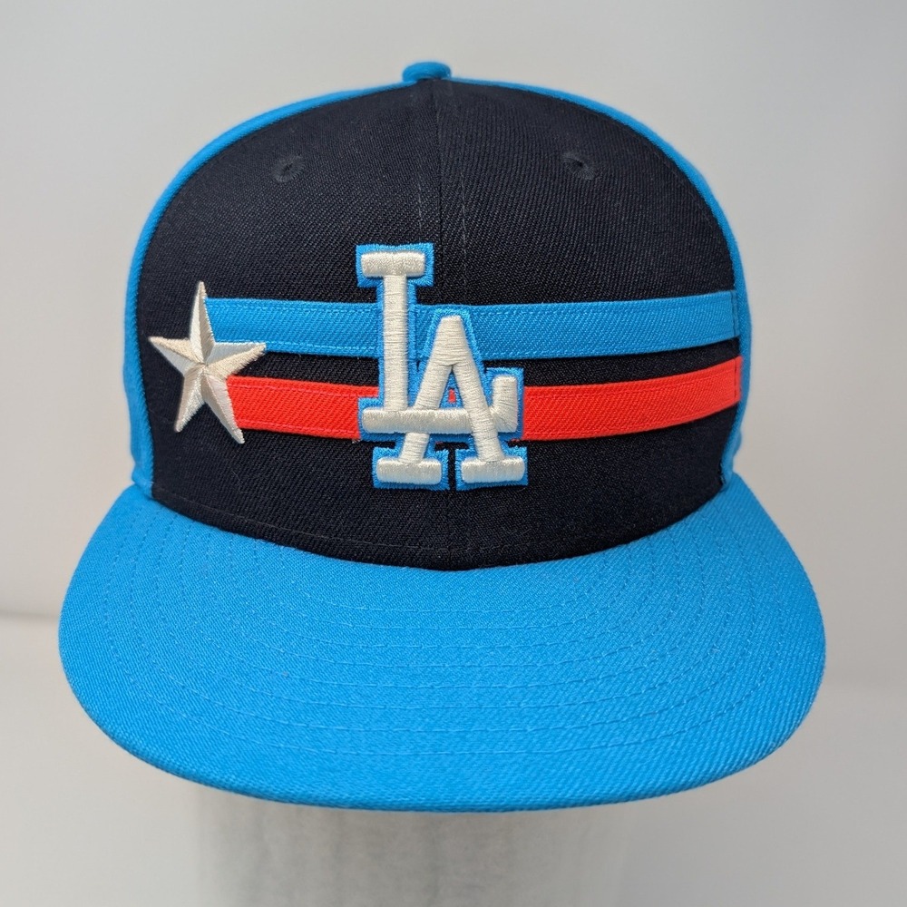 New Era LA Dodgers 2024‎ All-Star Teal Hot Pink Snapback Flat Brim Hat